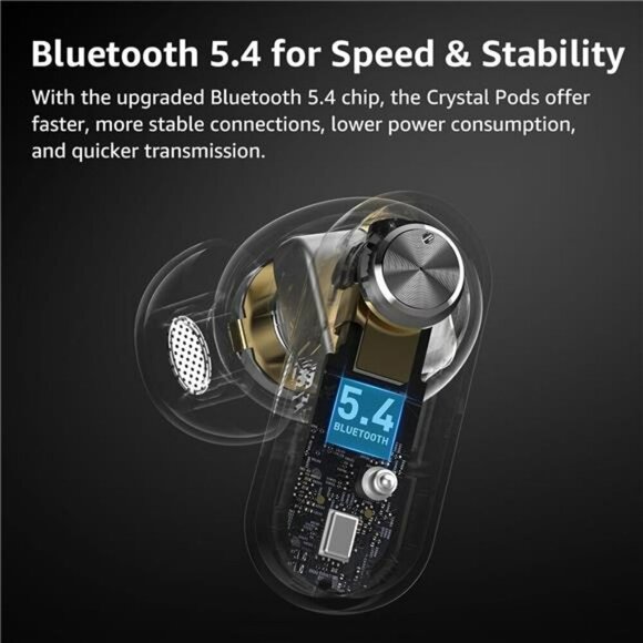 Noise Cancelling Wireless Earbuds Bluetooth 5.4 Deep Bass Mic Waterproof - Picture 6 of 7